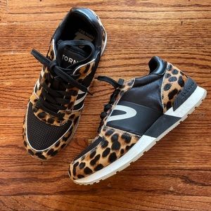 Tretorn Cheetah Print Sneakers - worn once!!